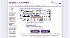 Desktop Screenshot of easycontentunits.com