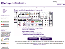 Tablet Screenshot of easycontentunits.com